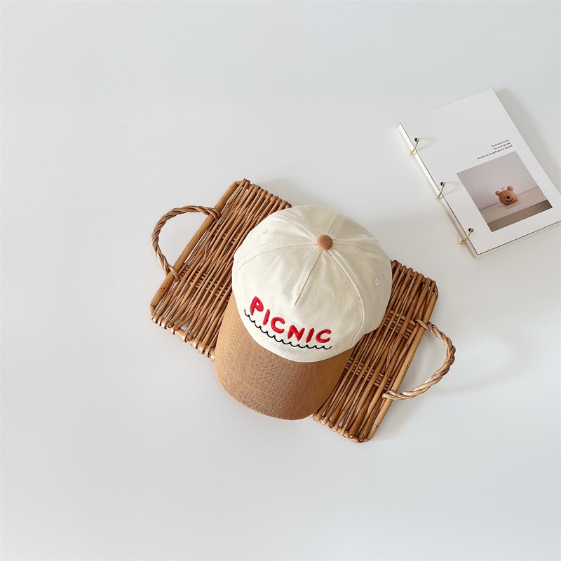 Mũ Lưỡi Trai Thêu Chữ Nhiều Màu Sắc Xinh Xắn Cho Bé