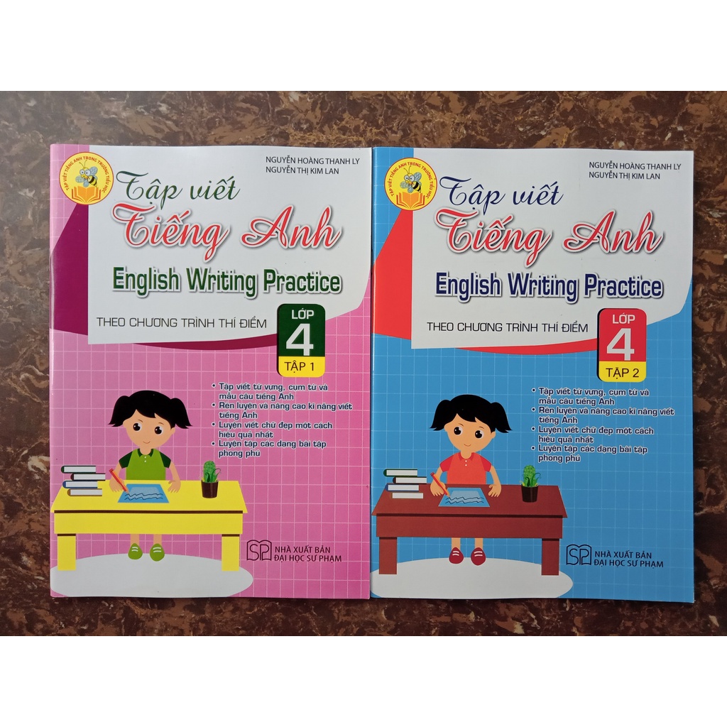 Sách - Combo Tập viết tiếng Anh lớp 4 (Tập 1 + Tập 2) - Theo chương trình thí điểm