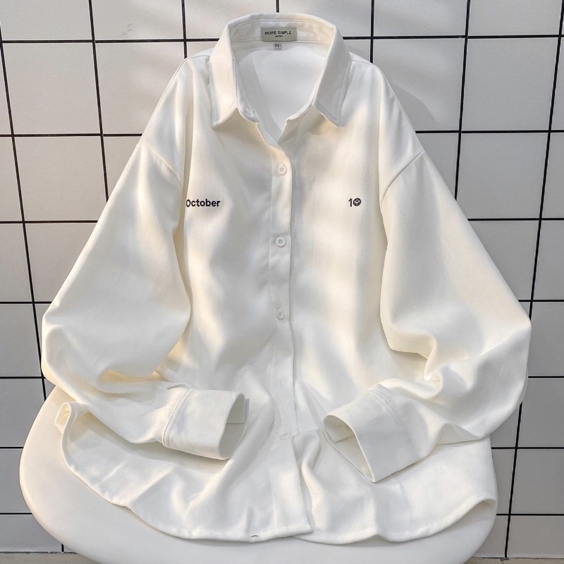 Áo Sơ Mi Nhung Form Rộng BIGSIZE YOYO Unisex Nam/Nữ (Ảnh thật /Có Sẵn) | BigBuy360 - bigbuy360.vn