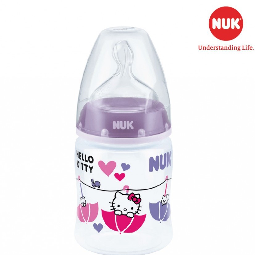 Bình sữa NUK Hello Kitty Premium choice+ nhựa PP 150ml 300ml