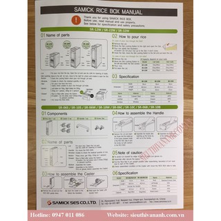Thùng đựng gạo thông minh Samick SR-12W