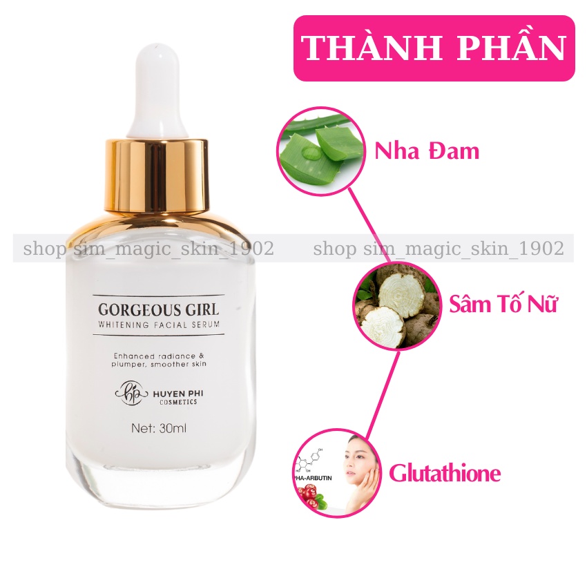 Serum Sâm Tố Nữ Huyền Phi Cấp Ẩm Tái Tạo Phục Hồi Tăng Độ Đàn Hồi Cho Da