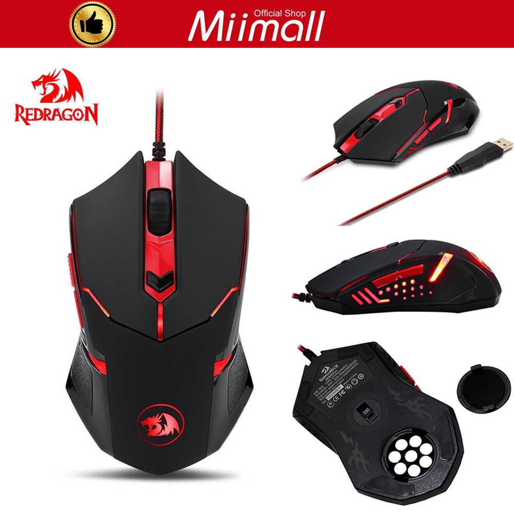 Chuột chơi game Redragon M601 RGB 7200 DPI