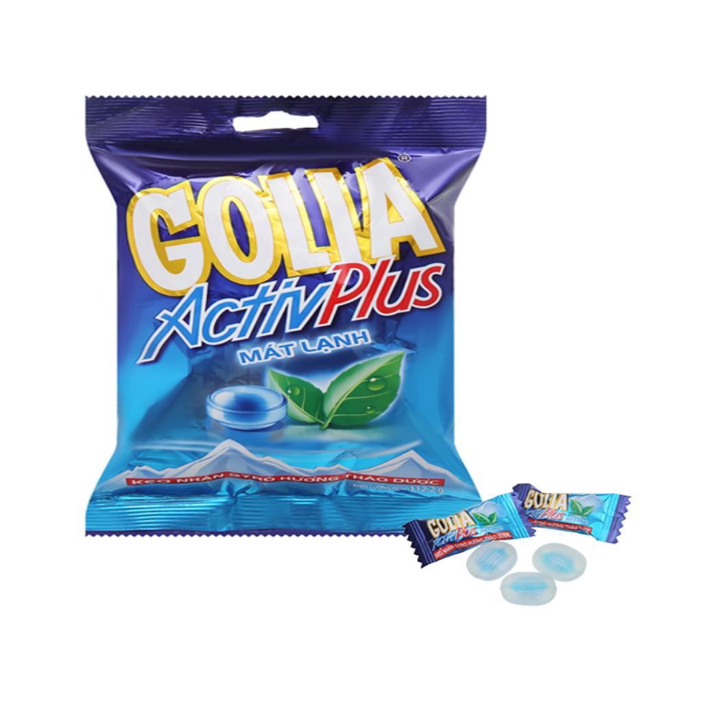 Kẹo Golia Activ Plus Nhân Syrô Thảo Dược 108,9g