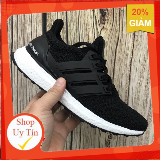 [HẠ GIÁ] Thư Giày Thể Thao Ultra Boost đen trắng 4.0