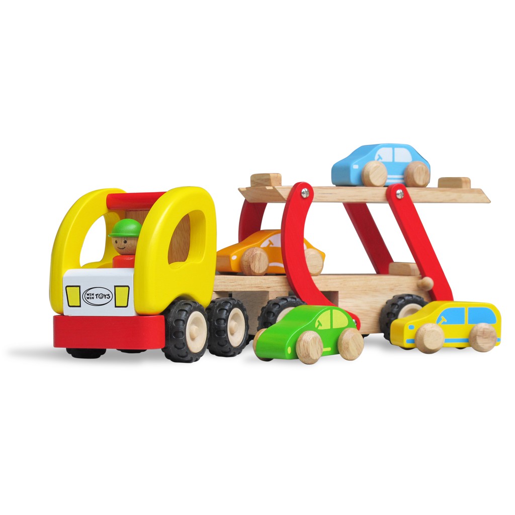 Đồ Chơi Gỗ Xe Ô tô Hai Tầng Winwintoys