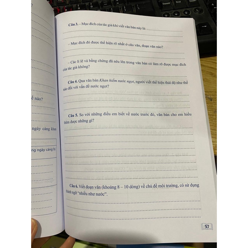 Sách - Vở bài tập ngữ văn 6 tập hai Cánh diều  + Bán kèm 1 bút chì