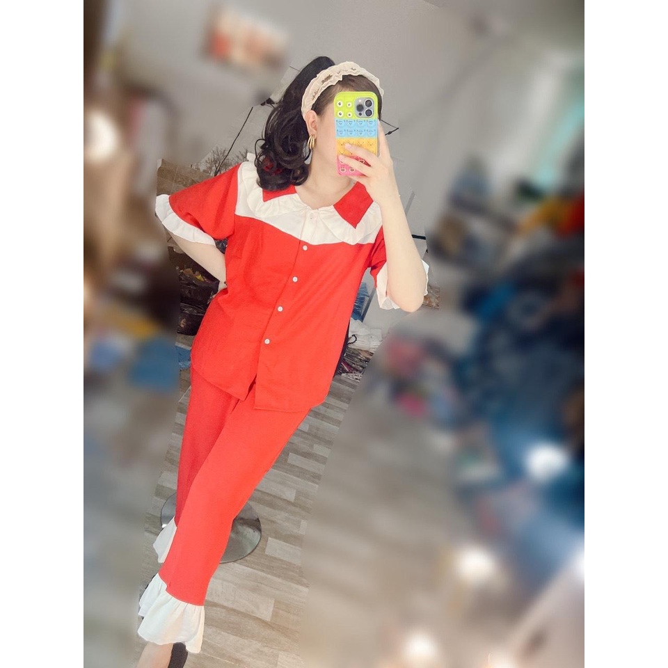 Đầm babydoll chất caro đũi