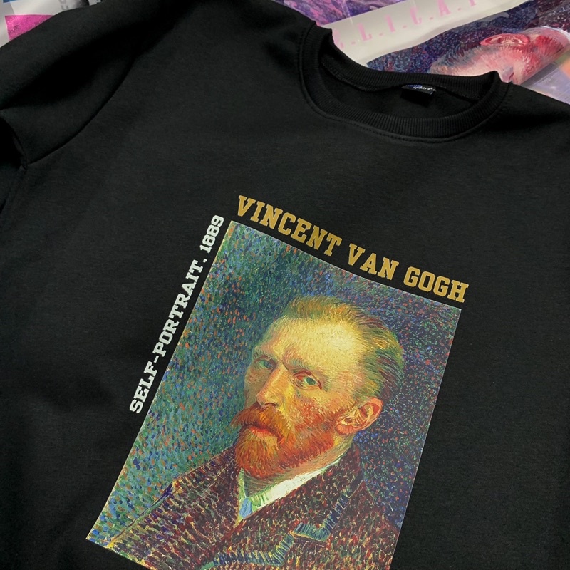 Áo Sweater chân dung Vincent Vangogh