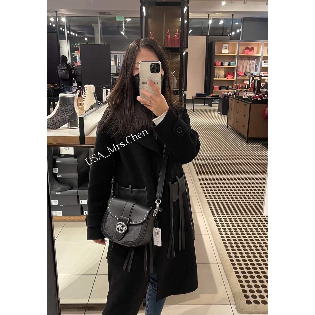 Túi Messenger COACH Saddle Bag, Hàng Chính Hãng Có Giấy Chứng Nhận Mua Hàng, Balo Đeo Bên, Có Thể Điều Chỉnh Độ Dài