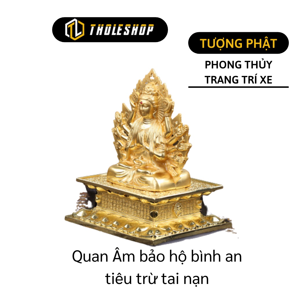 Tượng Phật Thế Âm Bồ Tát - Tượng Phong Thủy Trang Trí Xe Hơi Và Tinh Dầu Nước Hoa 5537