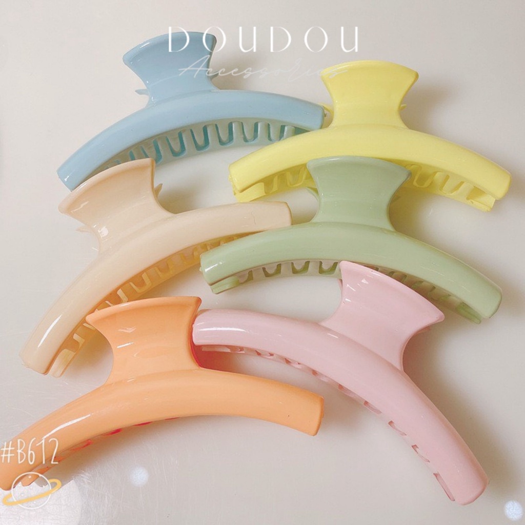 (XẢ HÀNG THANH LÝ) Phụ kiện tóc Doudou Cặp tóc Kẹp càng cua Hàn Quốc Hot Trend thời trang nhiều màu cực xinh ZJ010