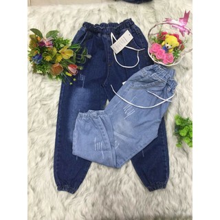 Quần baggy lưng thun 9 tấc bo lai cao cấp hàng công ty