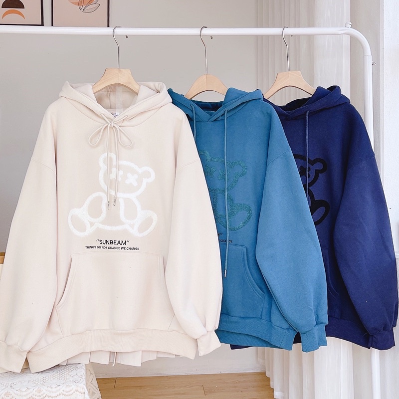 hoodie hình gấu nổi