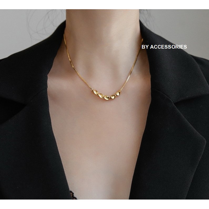 Dây chuyền titan mặt xoắn 5 trong 1 không gỉ