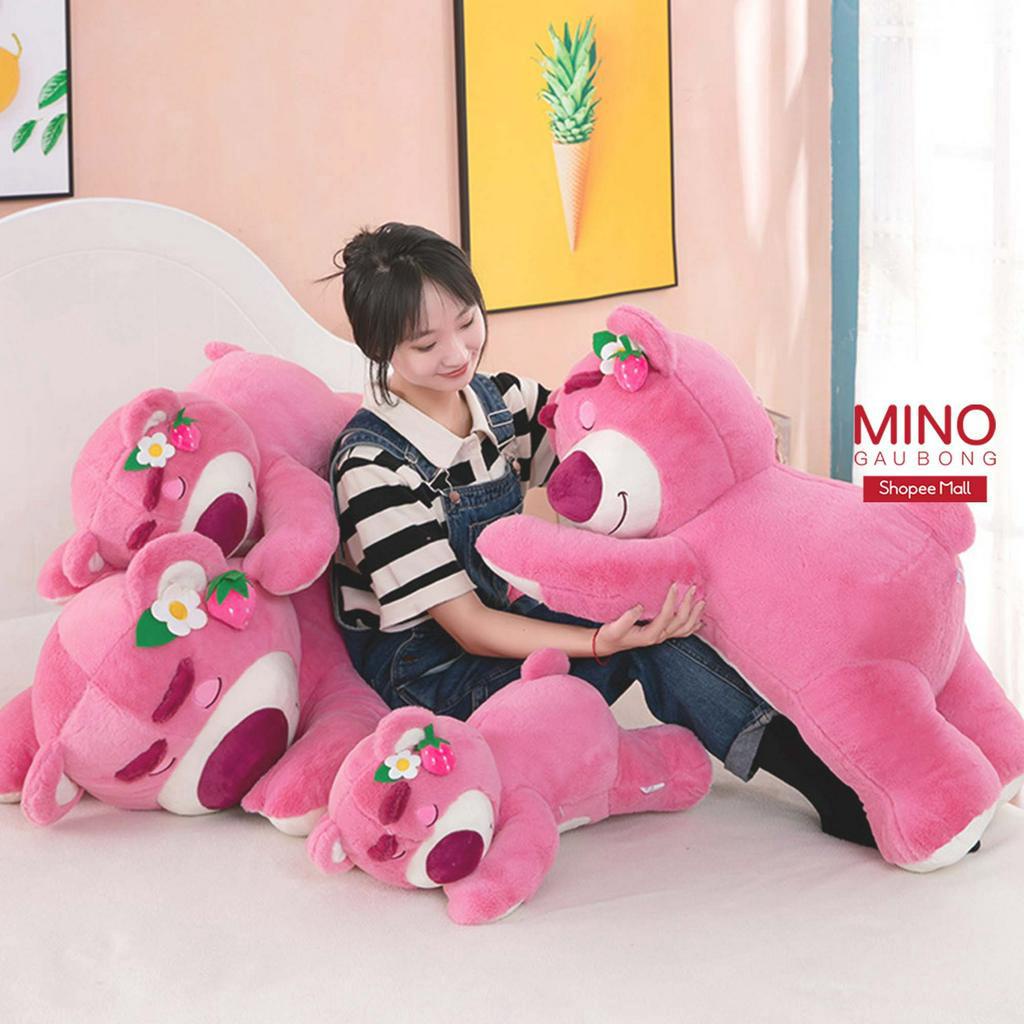 Gấu Bông Lotso Chính Hãng Mềm Mịn Dâu Tây Huggin MINO STORE TH208