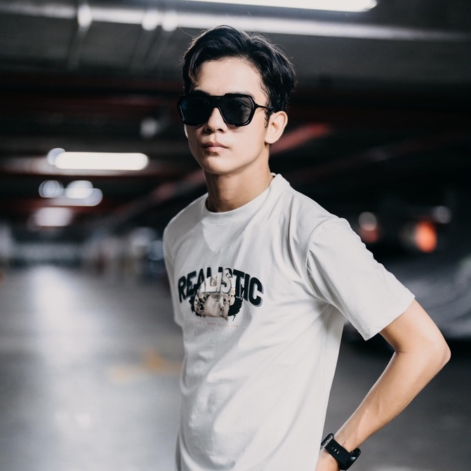 Áo thun nam cổ tròn, t-shirt nam AREMI màu trắng in, vải cotton co giãn, thiết kế trẻ trung ATS0030