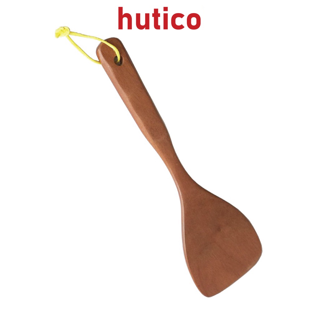 Môi gỗ HUTICO 30cm, muôi xới cơm, xào, nấu thức ăn, dành cho chảo chống dính