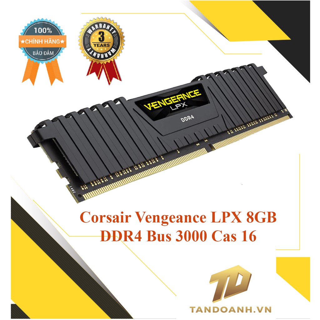 [Mã 99ELHA giảm 7% đơn 300K] Ram máy tính Corsair Vengeance LPX 8GB DDR4 Bus 2666