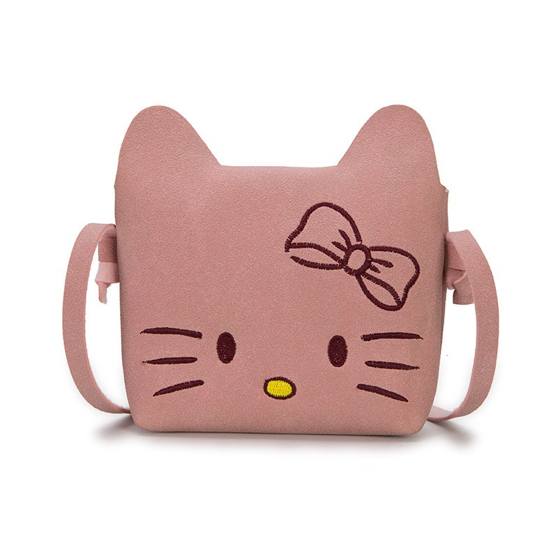 Túi đeo chéo mini hình mèo dễ thương cho bé gái