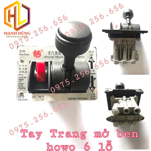 Tay Trang mở ben HOWO 6 lỗ tổng phanh xe ô tô howo