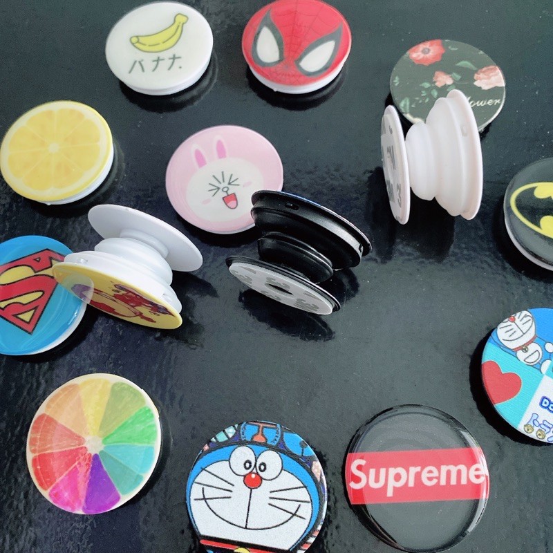 Nhẫn dán đỡ điện thoại, máy bảng 2in1 Neww kết hợp giữa Popsocket và iring (mẫu ngẫu nhiên)