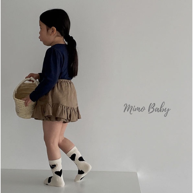 Set 4 đôi tất cao cổ họa tiết phong cách hàn quốc xinh xắn cho bé trai, bé gái T36 Mimo Baby