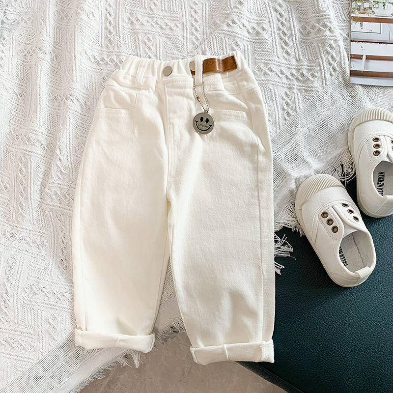 [Hàng Mới Về] Quần Jeans Cotton Dài Dáng Rộng Thoải Mái Dễ Phối Đồ Phong Cách Phương Tây Hàn Quốc Cho Bé Trai