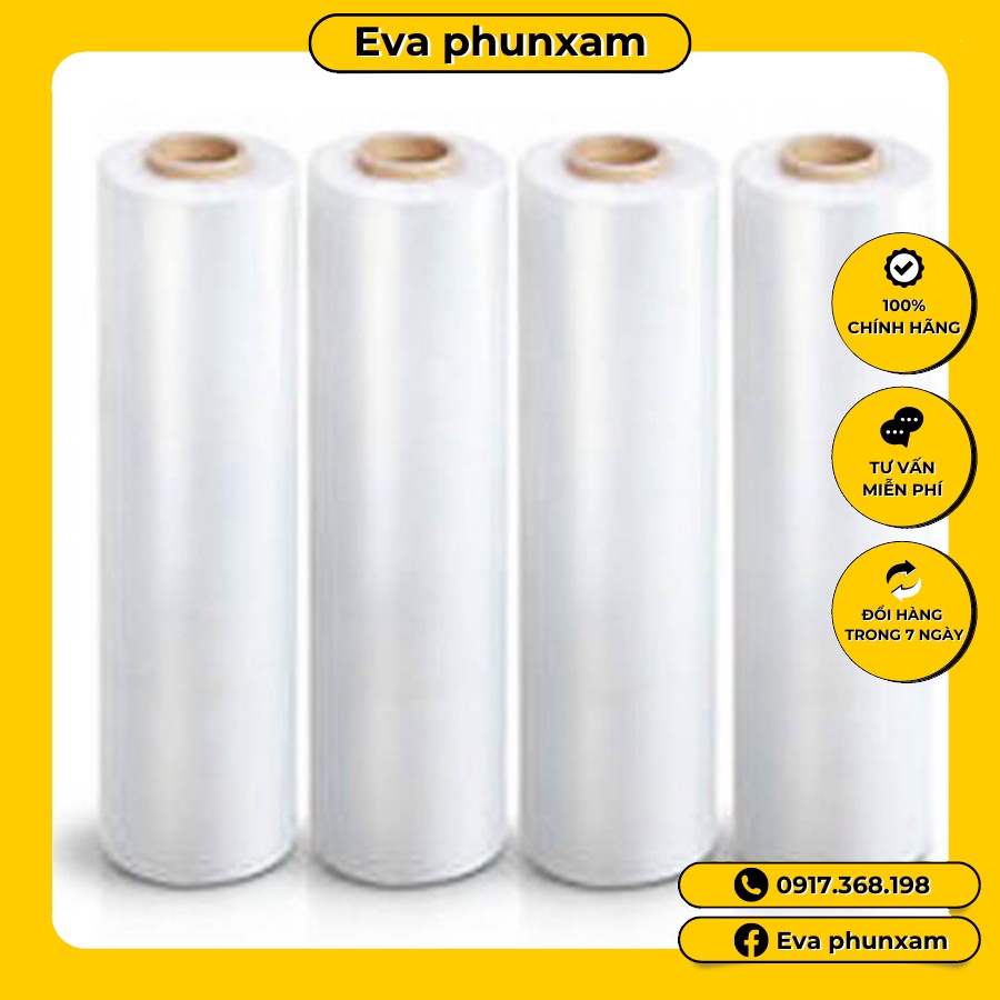 Cuộn màng co ủ tê giảm béo Cuộn nilon ,màng co quấn bụng,giảm béo [ cuộn 1KG]