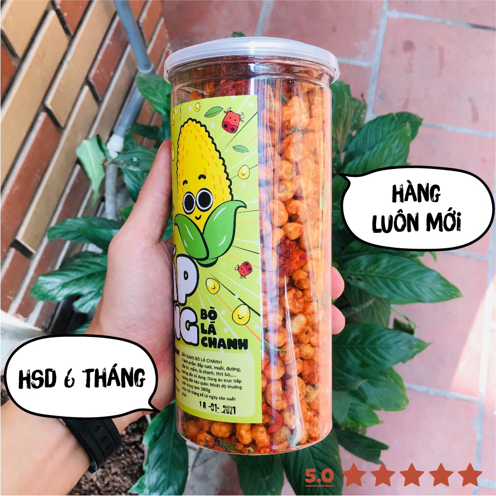 Ngô sấy giòn bò khô lá chanh DumBum đồ ăn vặt Hà Nội 350g