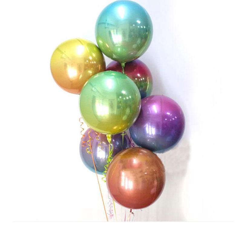Bong Bóng Nhôm Màu Gradient 4D 22 Inch Trang Trí Tiệc Sinh Nhật