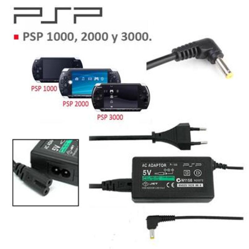 Adaptor sạc cho máy PSP 1000, PSP 2000, PSP 3000