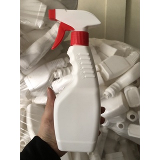 Chai vòi xịt 350ml, đựng cồn khử khuẩn, nước xịt kính,nước xịt phòng- Vỏ chai nhựa màu trắng đục