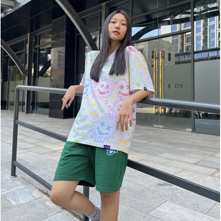 Quần đùi short trơn local brand Clownz C-star nỉ da cá nam nữ thể thao