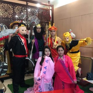 (Có Sẵn) Trang Phục Tôn Ngộ Không Bộ Thỉnh Kinh (vàng) kèm Đầy Đủ phụ kiện/ Bộ đồ hóa trang Tề thiên trong Tây Du Ký