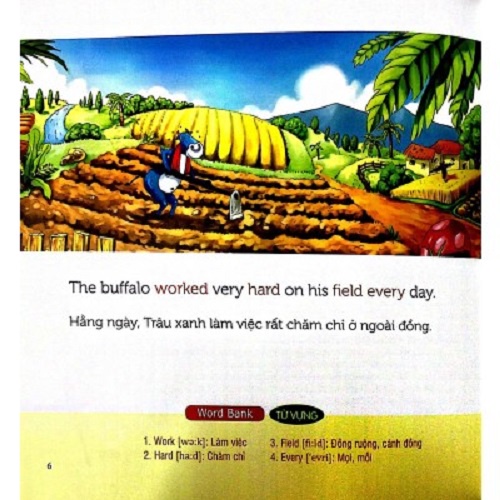 Sách - Nuôi Dưỡng Tâm Hồn - Truyện Tranh Song Ngữ Anh - Việt - Bé Học Tính Chăm Chỉ, Biết Sắp Xếp Thời Gian