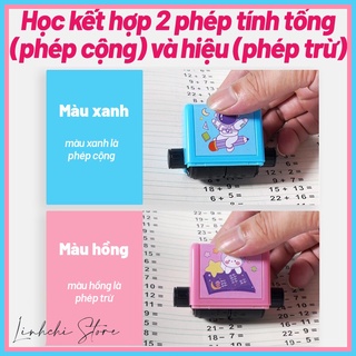 Con dấu in phép tính tự động thông minh cho bé học toán
