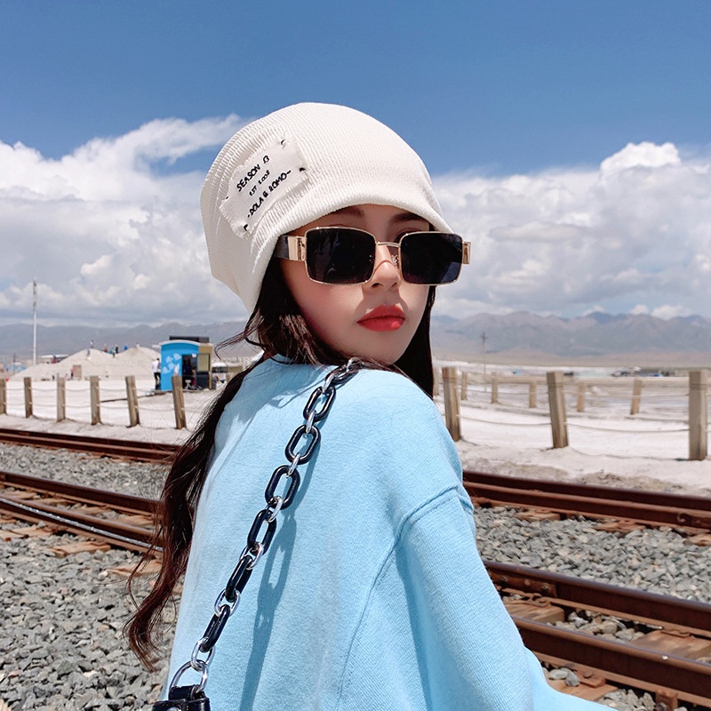 Mũ chất liệu cotton ấm áp thời trang Thu đông cho nữ