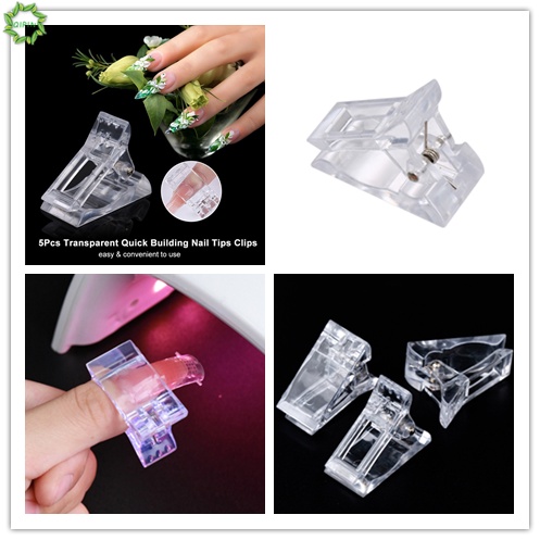 [Hàng mới về] Bộ 1/5 kẹp hỗ trợ nối móng tay tự làm tiện dụng (có bán lẻ)