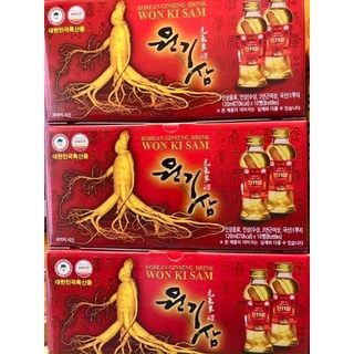Nước sâm có củ Wonkisam Hàn Quốc (hộp 10 chai)