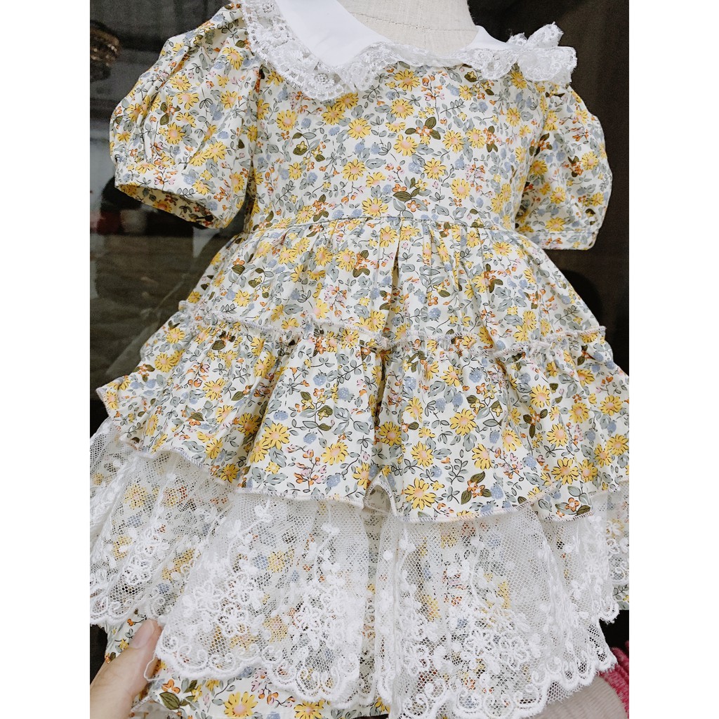 Váy đầm bé gái hàng thiết kế chất lolita công chúa cực xinh size (6-32kg)