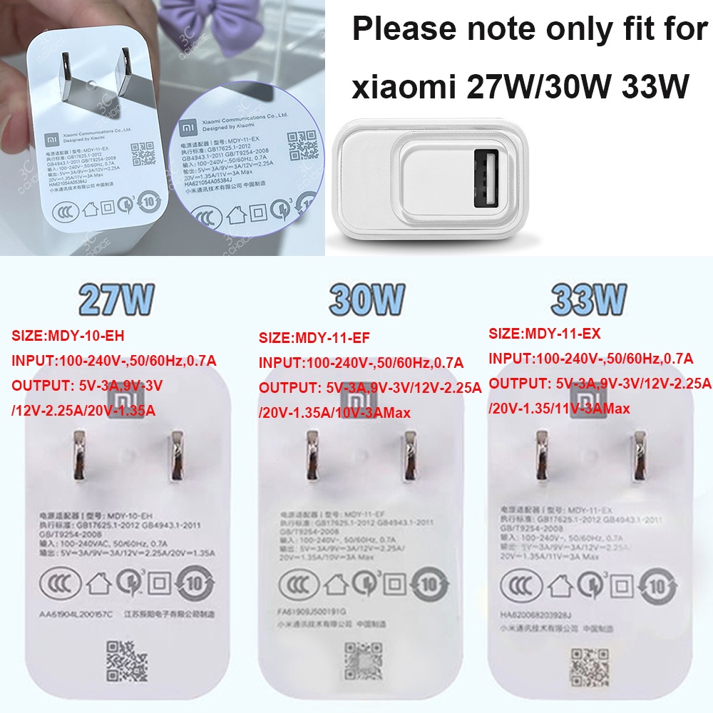 Vỏ silicon bảo vệ củ sạc/Phụ kiện bảo vệ cáp sạc cho XIAOMI 10/Redmi K30 Pro/Redmi 10x Pro/XIAOMI 11 27W 30W 33W