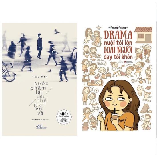 Sách Combo 2c Drama Nuôi Tôi Lớn Loài Người Dạy Tôi Khôn + Bước Chậm Lại Giữa Thế Gian Vội Vã