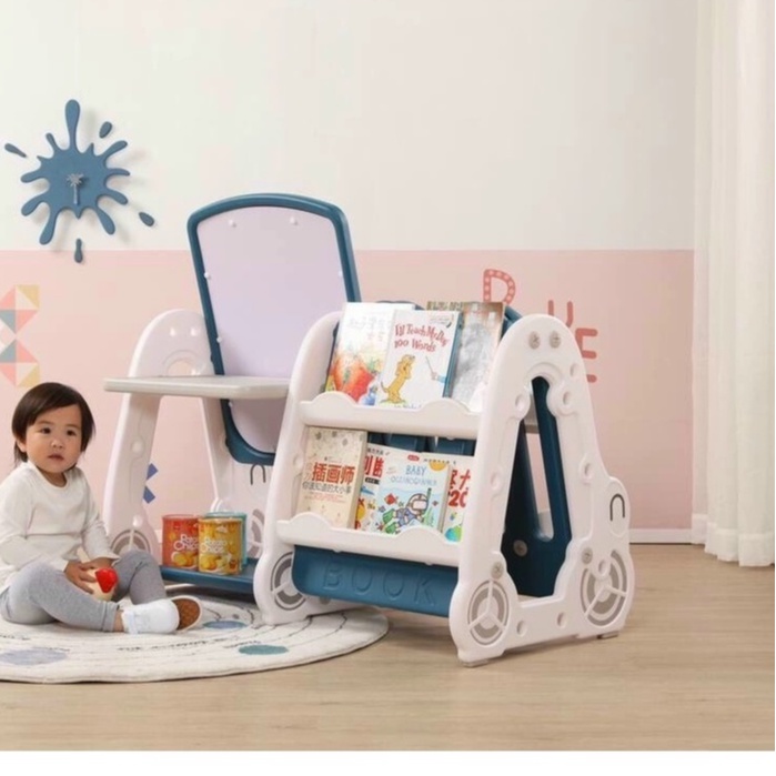 BỘ BẢNG VẼ THÔNG MINH CHO BÉ, ĐA NĂNG GỒM BÀN, BẢNG VẼ VÀ GIÁ SÁCH 4 TRONG 1 CHO BÉ, HÀNG CAO CẤP