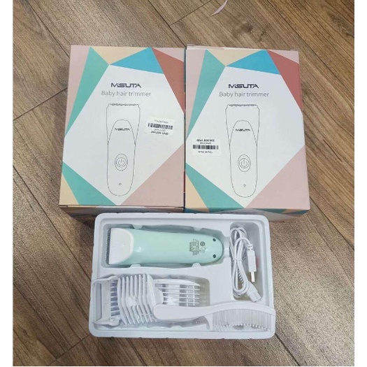 Tông đơ cắt tóc cho bé MISUTA tích điện full bộ 10 món