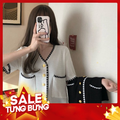 -HÀNG NHẬP KHẨU Áo Cardigan Dệt Kim Tay Ngắn Dáng Lửng Trẻ Trung Quyến Rũ Hợp Thời Trang Liên hệ mua hàng 084.209.1989