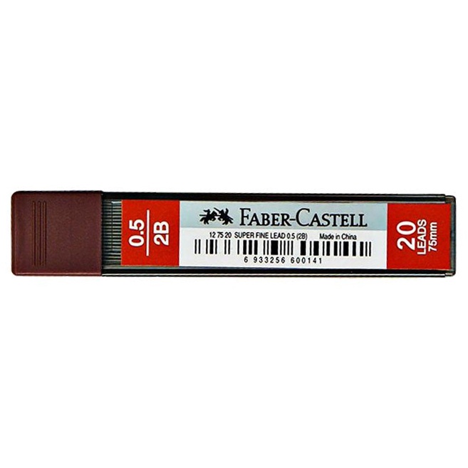Ruột Chì 2B 0.5 mm Super Fine - Faber-Castell 127520 (75 mm x 20 Ngòi)