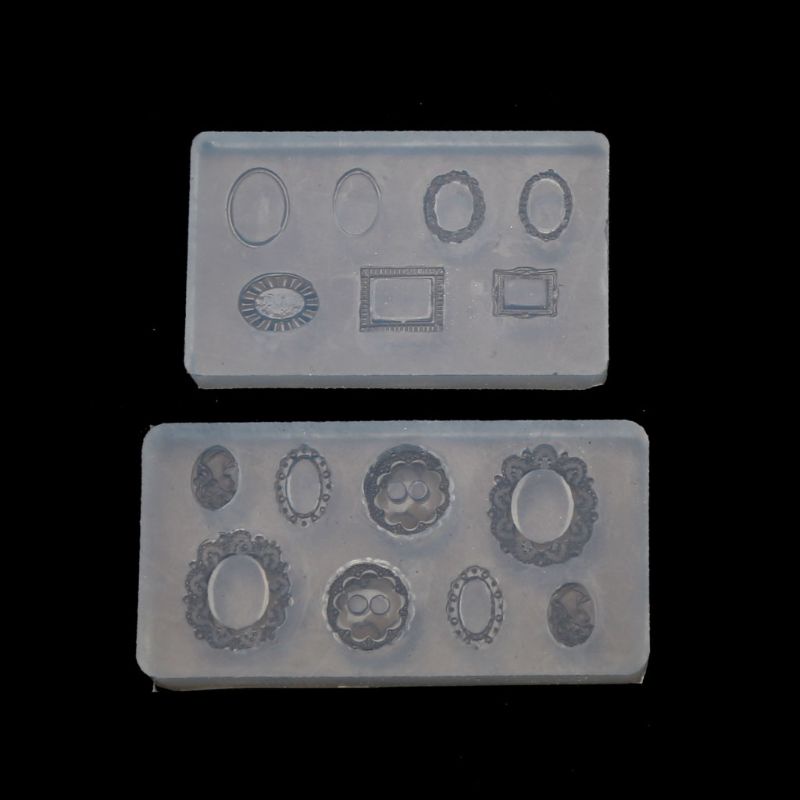 [Hàng mới về] Set 2 khuôn silicon tạo hình hoa lá dập nổi mini trang trí móng tay nghệ thuật