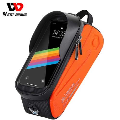 Túi Treo Sườn Xe Đạp WEST BIKING Chống Thấm Nước Có Cho Điện Thoại Cảm Ứng 7.0Inch