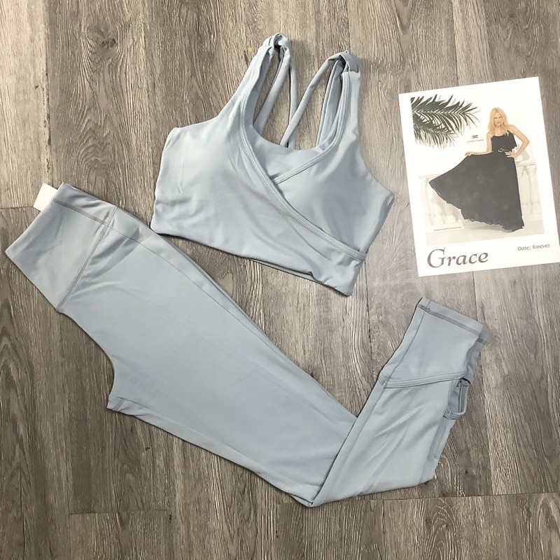 set bra dây X tập gym, thể thao, yoga